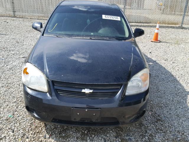 1G1AM15B377158285 - 2007 CHEVROLET COBALT SS BLACK photo 10