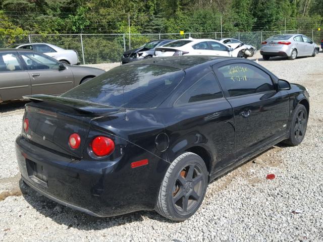 1G1AM15B377158285 - 2007 CHEVROLET COBALT SS BLACK photo 4