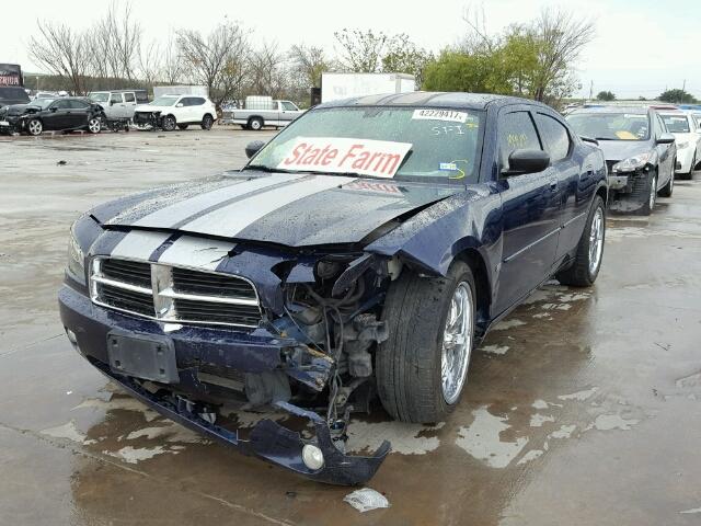 2B3KA43G96H420612 - 2006 DODGE CHARGER BLUE photo 2