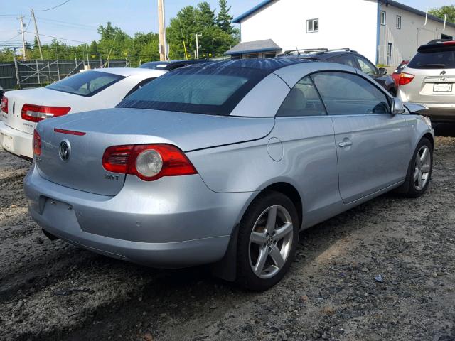 WVWCA71F57V041713 - 2007 VOLKSWAGEN EOS 2.0T S SILVER photo 4