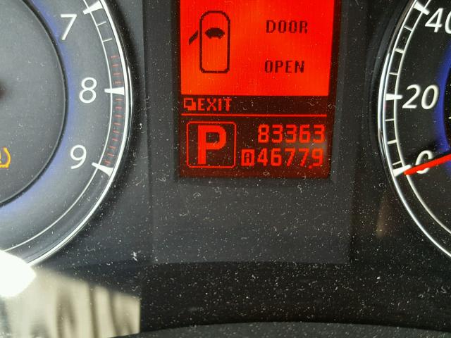 JNKAJ09F69M951123 - 2009 INFINITI EX35 BASE SILVER photo 8