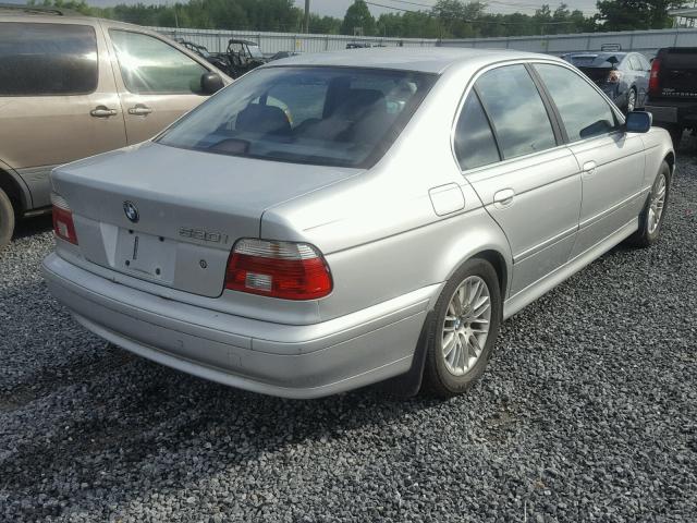 WBADT63461CF10086 - 2001 BMW 530 I AUTO SILVER photo 4