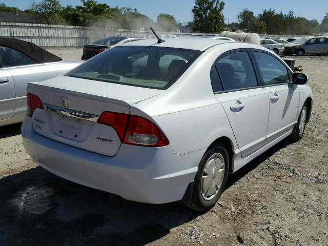 JHMFA36289S011698 - 2009 HONDA CIVIC WHITE photo 4