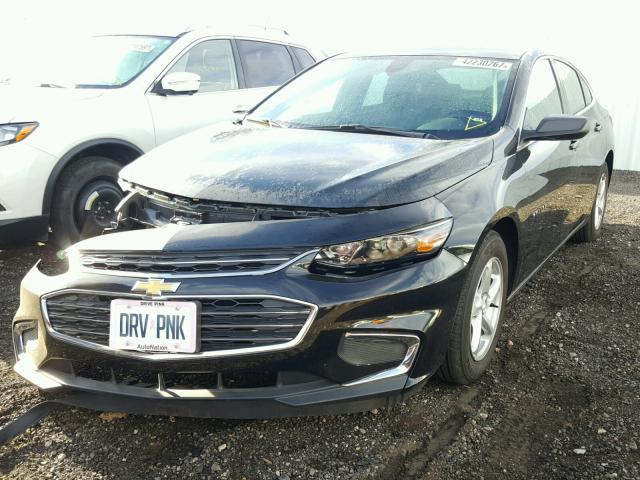 1G1ZB5ST8HF216234 - 2017 CHEVROLET MALIBU BLACK photo 2