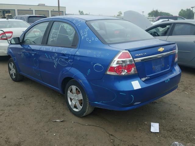 KL1TD5DE8BB126707 - 2011 CHEVROLET AVEO BLUE photo 3