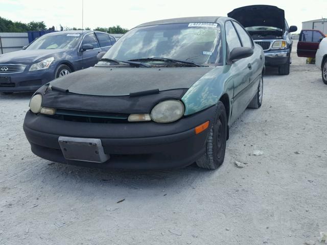 1B3ES47C8WD650477 - 1998 DODGE NEON HIGHL GREEN photo 2