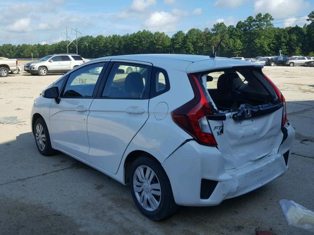 JHMGK5H59GX017028 - 2016 HONDA FIT LX WHITE photo 3