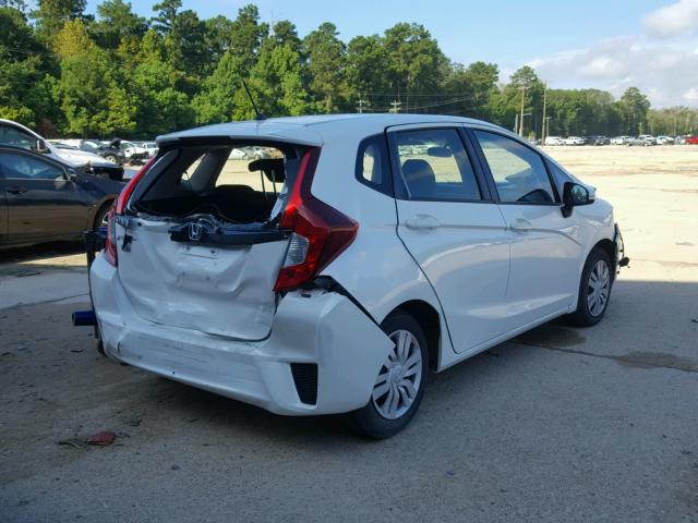 JHMGK5H59GX017028 - 2016 HONDA FIT LX WHITE photo 4