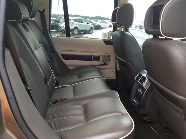 SALME1D48BA340928 - 2011 LAND ROVER RANGE ROVE TAN photo 6