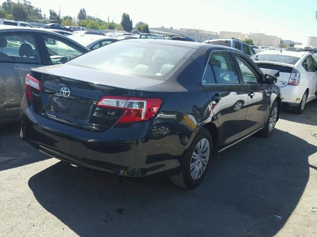 4T4BF1FKXCR202283 - 2012 TOYOTA CAMRY BASE BLUE photo 4