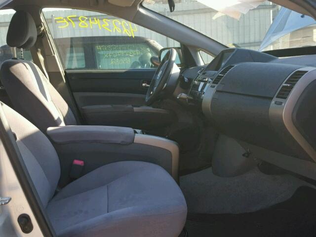 JTDKB20U973254767 - 2007 TOYOTA PRIUS SILVER photo 5