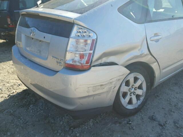 JTDKB20U973254767 - 2007 TOYOTA PRIUS SILVER photo 9