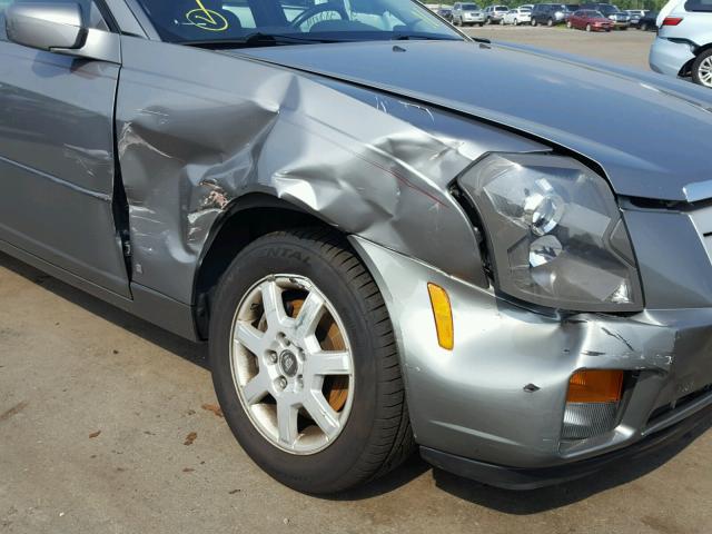 1G6DM57T160185500 - 2006 CADILLAC CTS GRAY photo 9