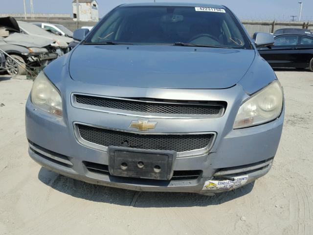 1G1ZH57B184244581 - 2008 CHEVROLET MALIBU 1LT BLUE photo 9