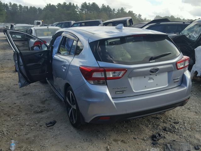 4S3GTAM60H3710410 - 2017 SUBARU IMPREZA GRAY photo 3