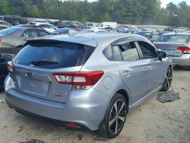 4S3GTAM60H3710410 - 2017 SUBARU IMPREZA GRAY photo 4