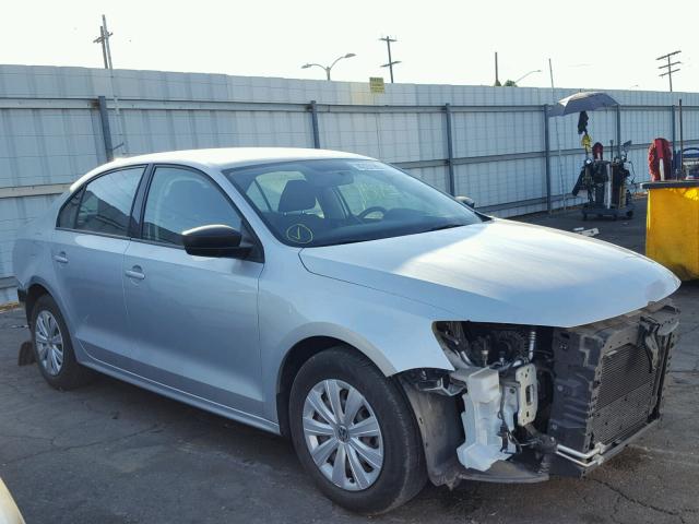 3VW2K7AJ7EM354554 - 2014 VOLKSWAGEN JETTA BASE SILVER photo 1
