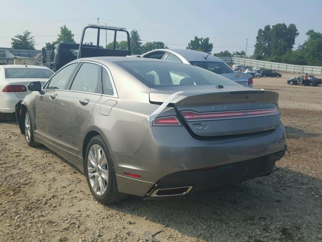 3LN6L2LU9GR605541 - 2016 LINCOLN MKZ HYBRID SILVER photo 3