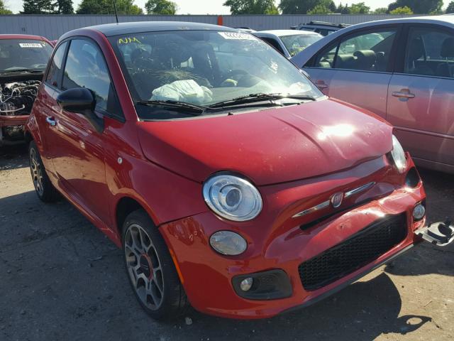 3C3CFFBR8CT365502 - 2012 FIAT 500 SPORT RED photo 1