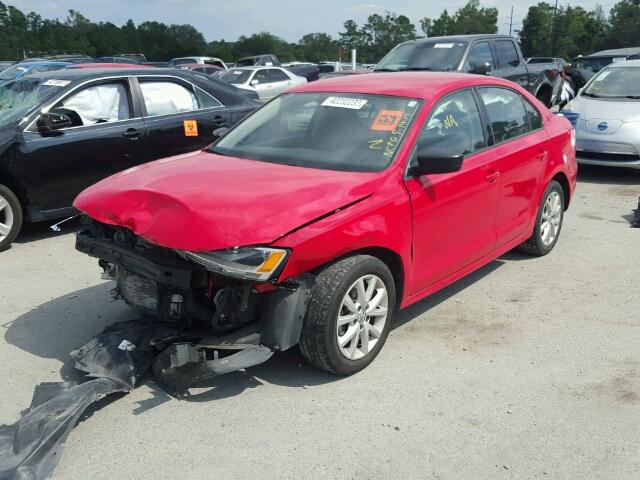 3VWD17AJ0FM261419 - 2015 VOLKSWAGEN JETTA SE RED photo 2