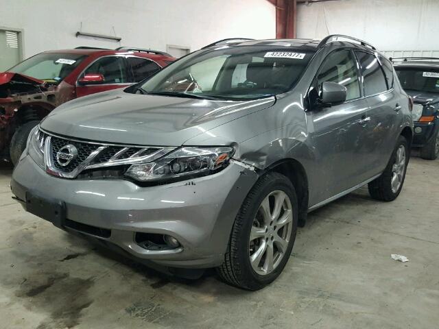 JN8AZ1MU9CW115134 - 2012 NISSAN MURANO S CHARCOAL photo 2