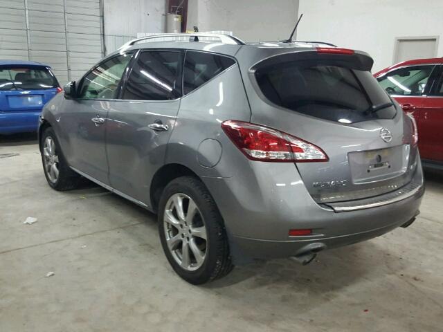 JN8AZ1MU9CW115134 - 2012 NISSAN MURANO S CHARCOAL photo 3