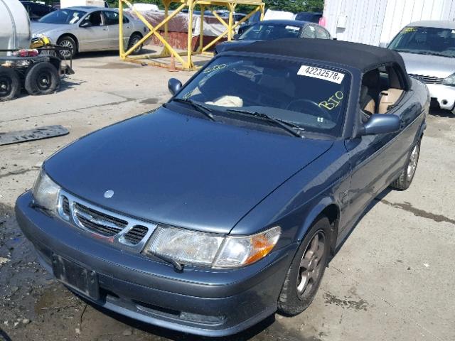 YS3DF75K0Y7010350 - 2000 SAAB 9-3 SE BLUE photo 2