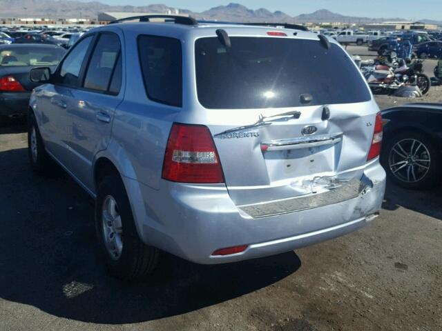 KNDJD735685833566 - 2008 KIA SORENTO EX SILVER photo 3