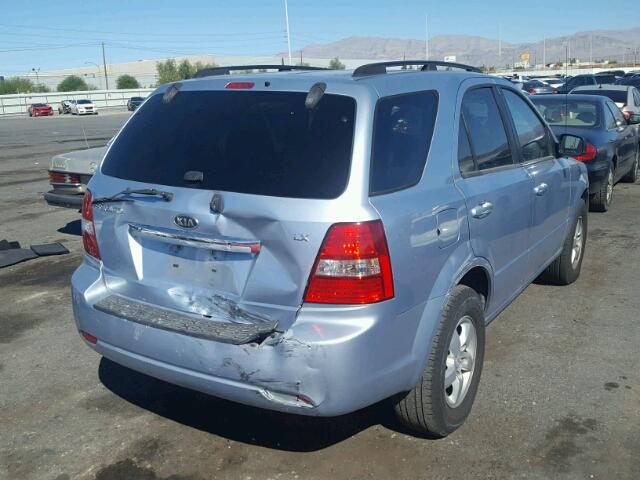 KNDJD735685833566 - 2008 KIA SORENTO EX SILVER photo 4