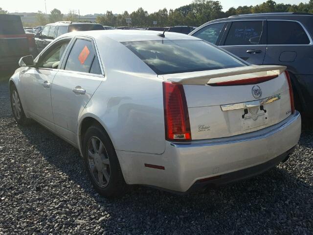 1G6DF577080167232 - 2008 CADILLAC CTS WHITE photo 3