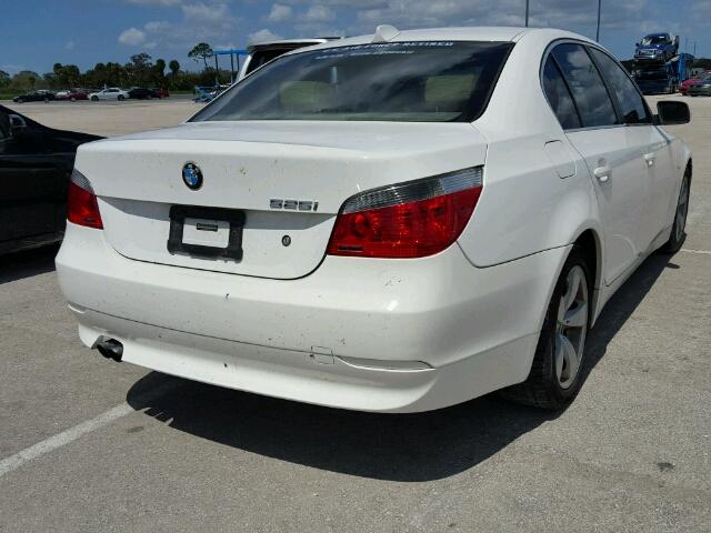 WBANE53537CW64360 - 2007 BMW 525 WHITE photo 4