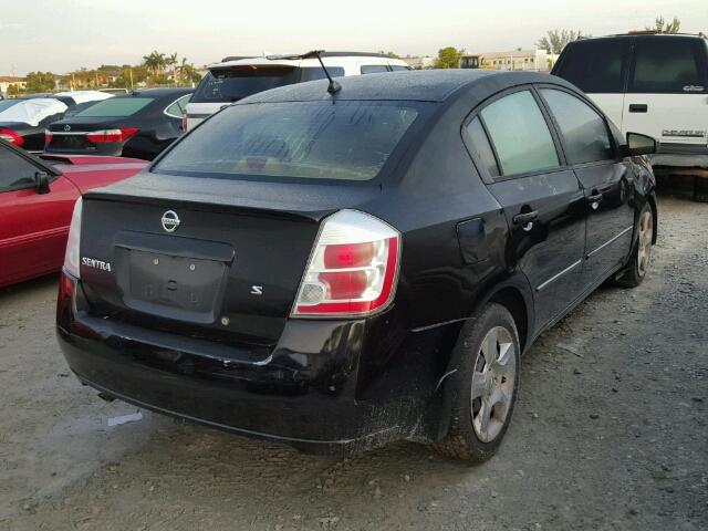 3N1AB61E88L757533 - 2008 NISSAN SENTRA BLACK photo 4