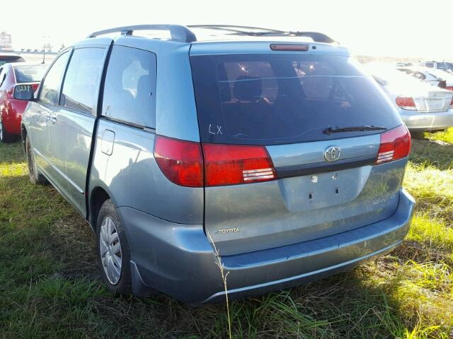 5TDZA23C35S226012 - 2005 TOYOTA SIENNA CE BLUE photo 3