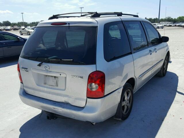 JM3LW28A430335536 - 2003 MAZDA MPV WAGON SILVER photo 4