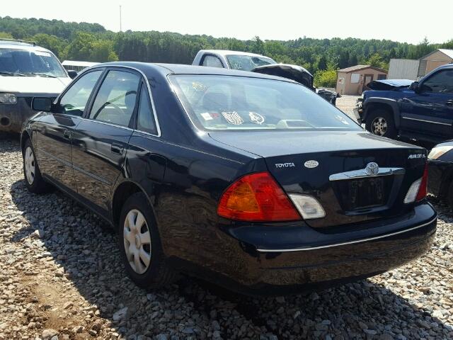 4T1BF28B52U230102 - 2002 TOYOTA AVALON XL BLACK photo 3