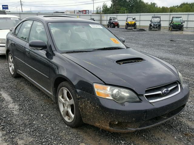 4S3BL676256213906 - 2005 SUBARU LEGACY GT BLACK photo 1