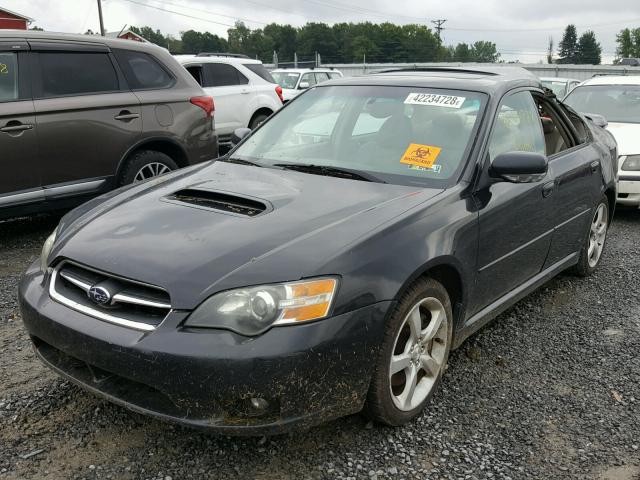 4S3BL676256213906 - 2005 SUBARU LEGACY GT BLACK photo 2