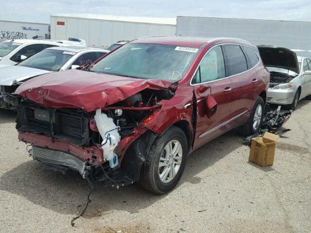 5GAERBKW4JJ138212 - 2018 BUICK ENCLAVE ES RED photo 2