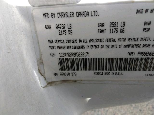 1C3XY66R9MD296171 - 1991 CHRYSLER NEW YORKER WHITE photo 9