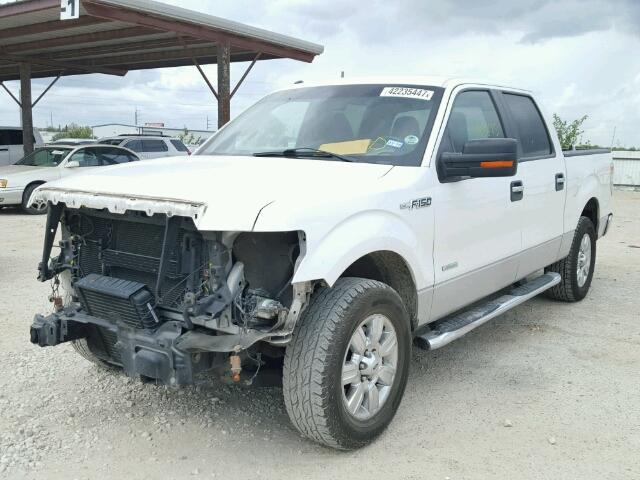 1FTFW1CT5BKD99922 - 2011 FORD F150 SUPER WHITE photo 2