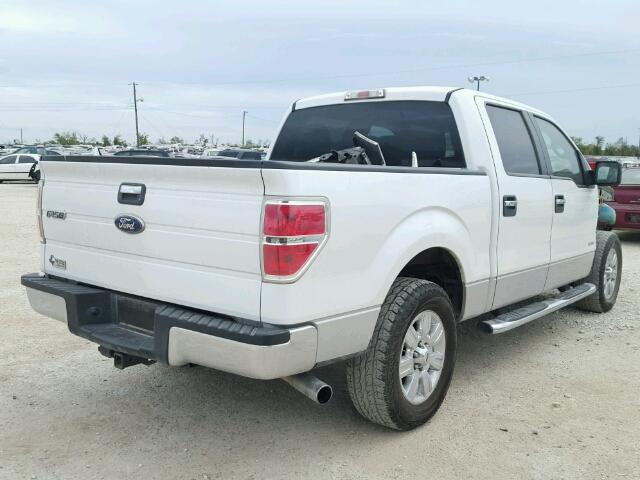 1FTFW1CT5BKD99922 - 2011 FORD F150 SUPER WHITE photo 4