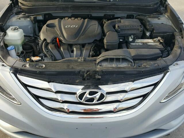 5NPEC4AC3BH030127 - 2011 HYUNDAI SONATA BLUE photo 7