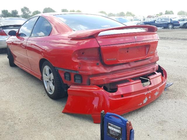 6G2VX12UX5L367248 - 2005 PONTIAC GTO RED photo 3