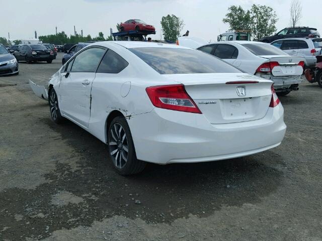 2HGFG3B94DH003294 - 2013 HONDA CIVIC EXL 白色 照片 3