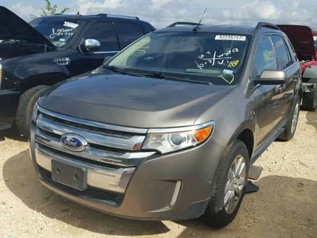 2FMDK3K95CBA69435 - 2012 FORD EDGE GRAY photo 2