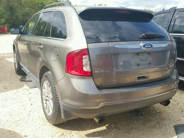 2FMDK3K95CBA69435 - 2012 FORD EDGE GRAY photo 3