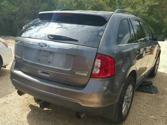 2FMDK3K95CBA69435 - 2012 FORD EDGE GRAY photo 4