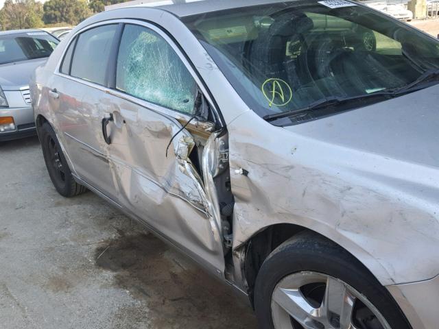 1G1ZH57B38F182752 - 2008 CHEVROLET MALIBU 1LT 银色 照片 9