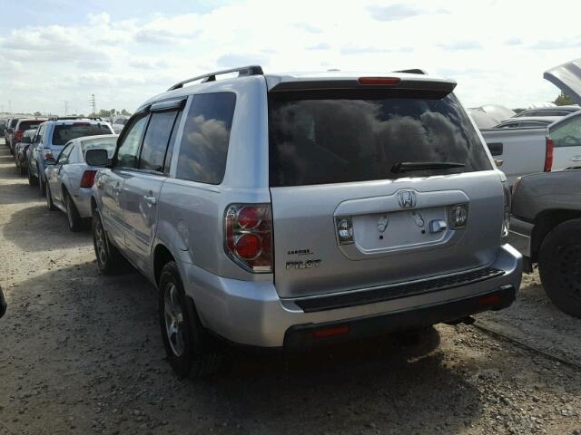 5FNYF28756B030118 - 2006 HONDA PILOT SILVER photo 3