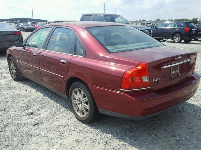 YV1TS592651408653 - 2005 VOLVO S80 2.5T MAROON photo 3